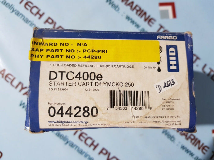 Fargo dtc400e smartload ribbon cartridge