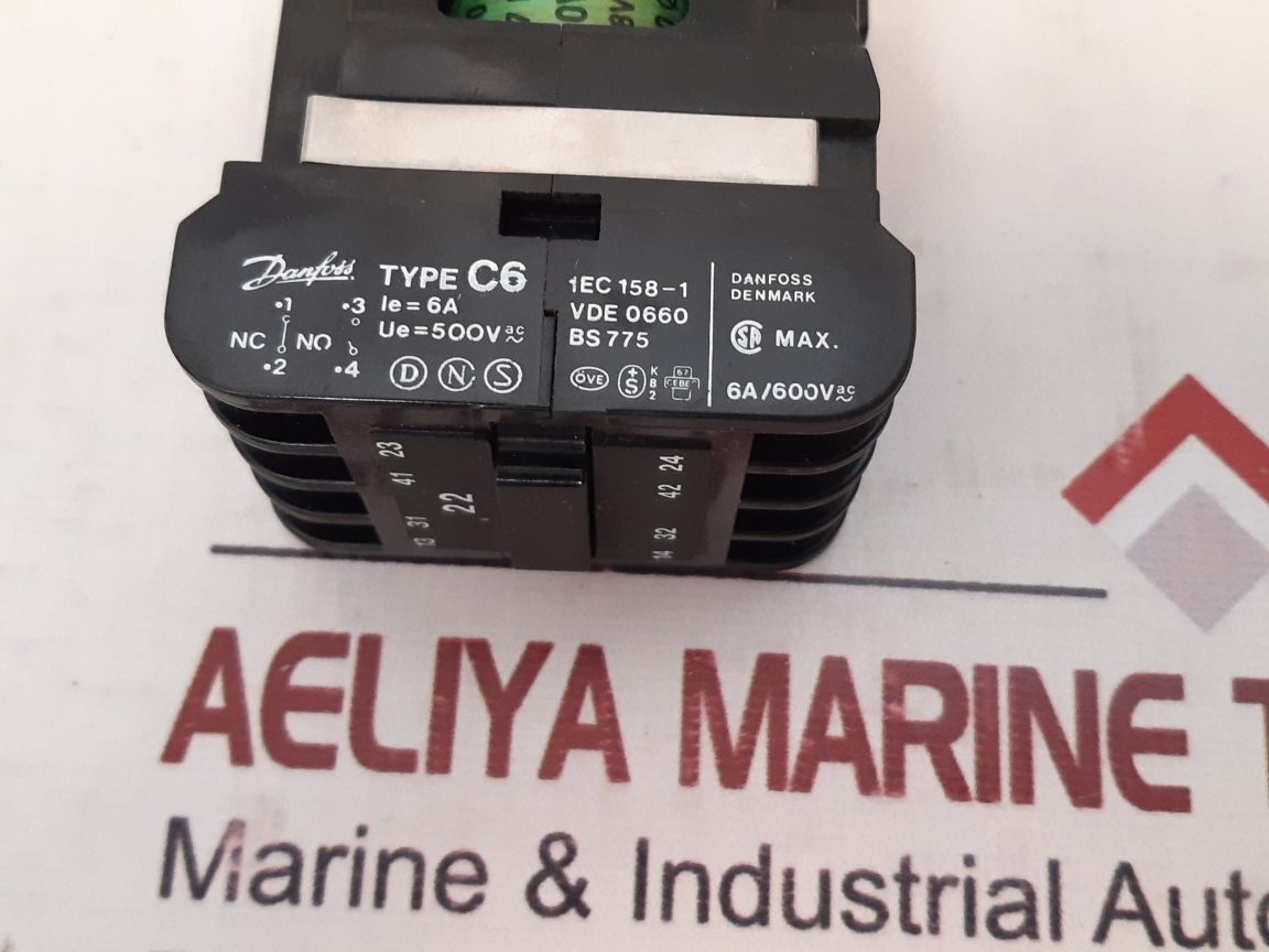 Danfoss C6 4 Pole Control Relay 240V 50Hz 288V 60Hz