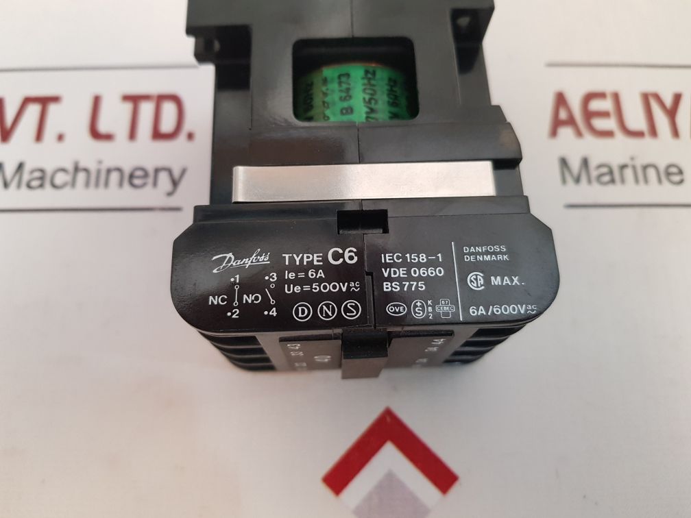 Danfoss C6 4 Pole Control Relay 6A/600VAC
