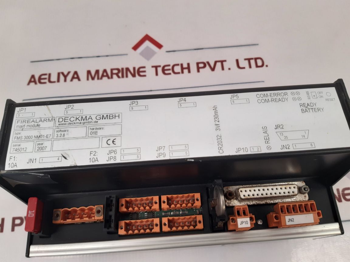 Deckma Fms 3000 Nm01-e7 Fire Alarm Main Module - Aeliya Marine Tech