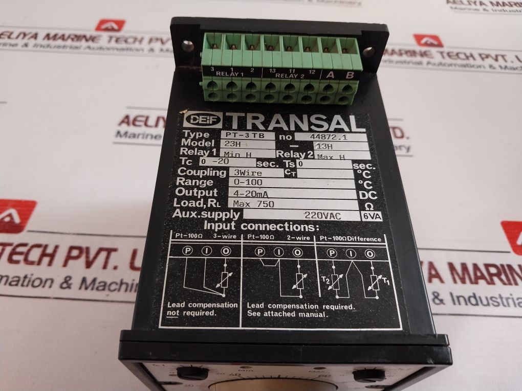 Deif PT-3TB Protection Relays And Controllers 0-20 Sec 23H - 13H