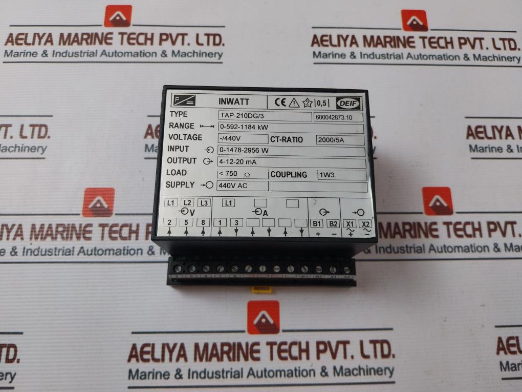 Deif Tap-210Dg/3 Inwatt Transducer 0-592-1184 Kw 2000/5A