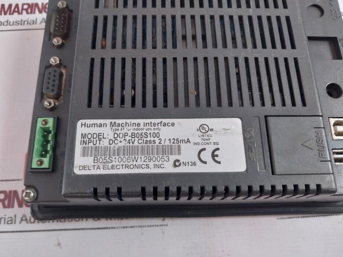 Delta Electronics Dop-b05S100 Human Machine Interface Hmi 24V Dc