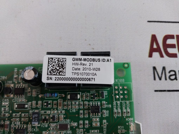 Delta Gwm-modbus Tps1070010A Pc Board 2938019000 Hw-rev: 21