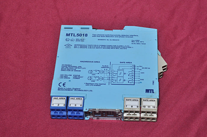 Mtl 5018 two channel switch/proximity detector