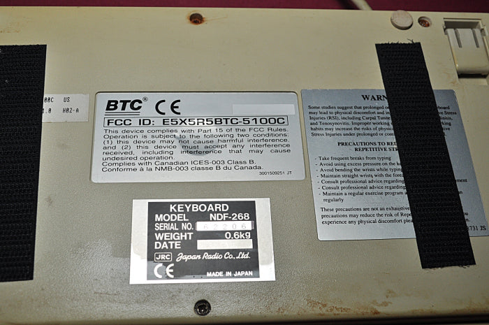 Jrc Ndf-268 Keyboard G09315043075 5100C