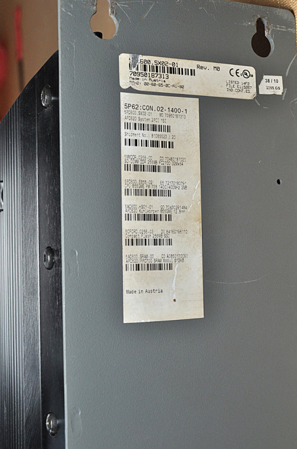 B&r automation pc 5pc600 sx02 01