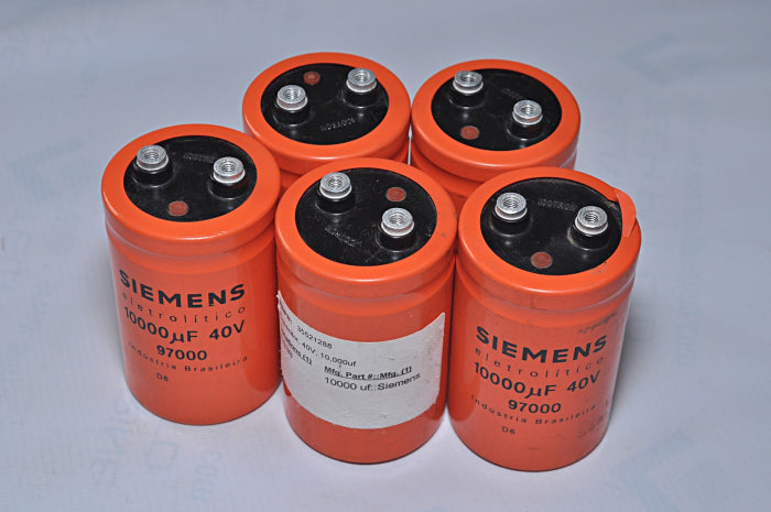 Siemens Eletrolitico 10000 ?F 40V Capacitor