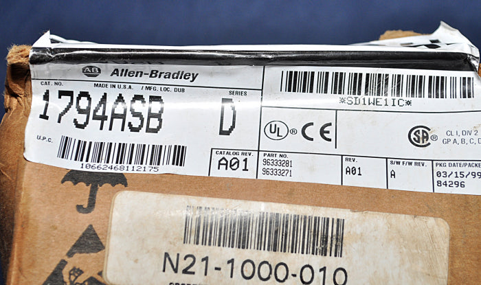 Allen-bradley 1794-asb power supply rio adapter