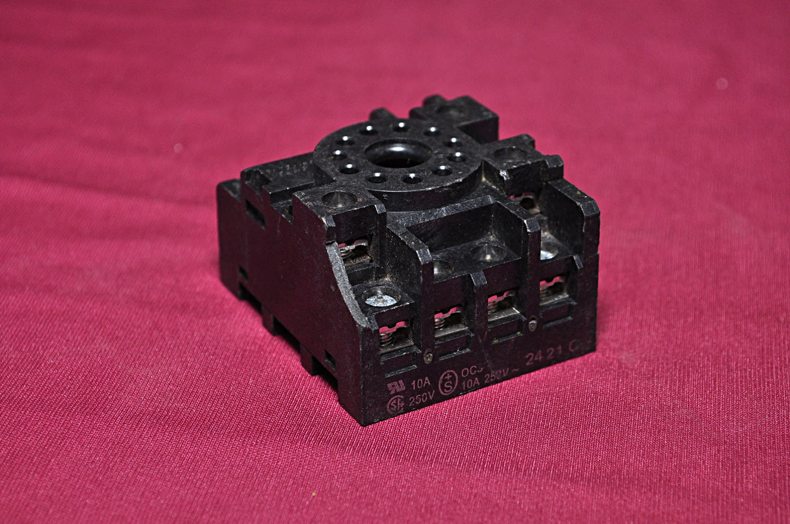Lot of 2X OMRON PF113A-E 11 Relay Socket 250V 10A