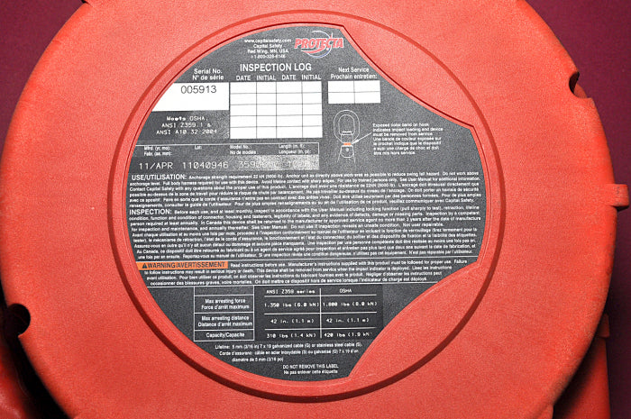 Rebel 3590670 self-retracting lifeline