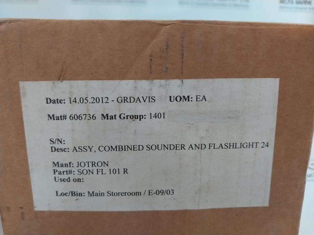 E2S Sonfl1 Warning Signal Sonfl101R 24Vdc