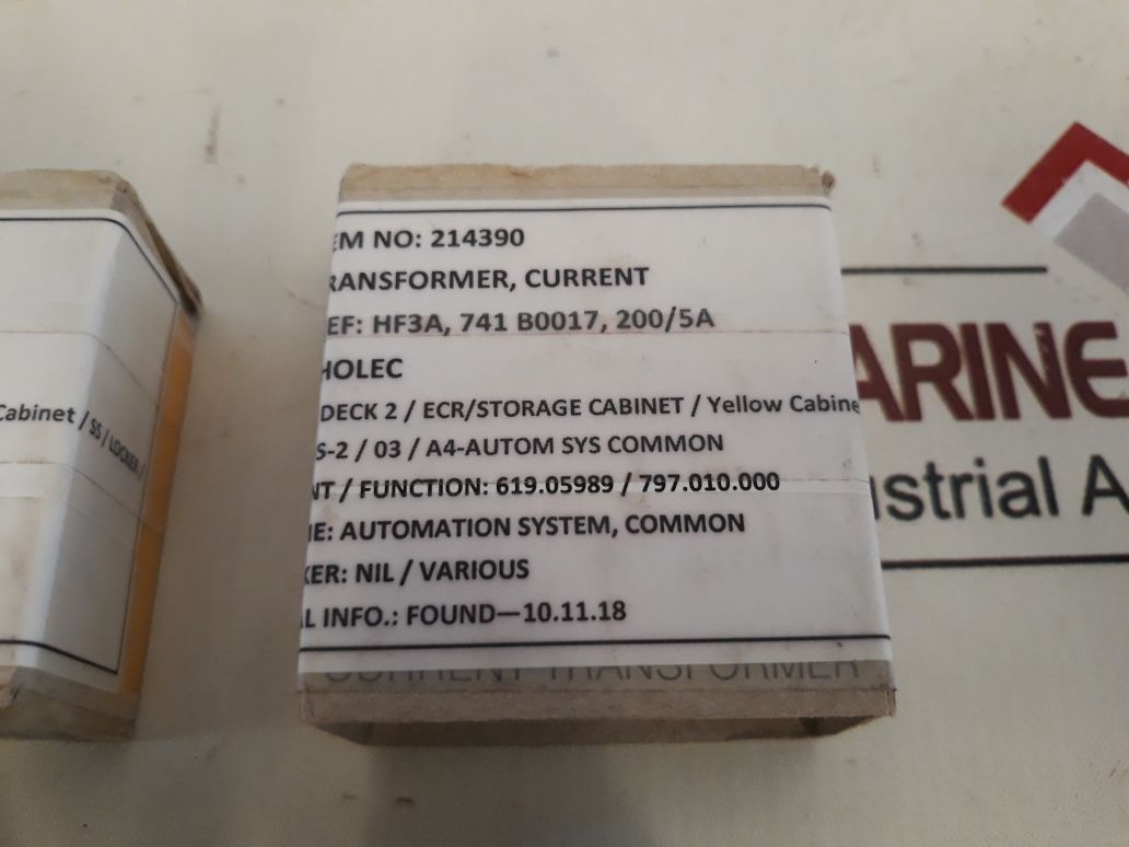 Eaton Hf3A Current- Power Transformer 741B0017