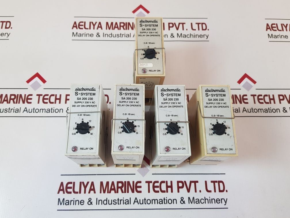Electromatic Sa 205 230 Time Delay Relay With Base 230 V Ac