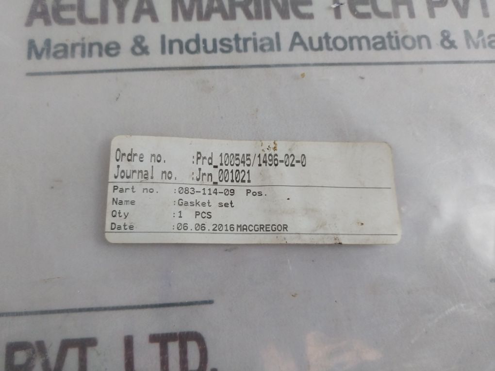 Elring Ewp 210 Macgregor Gasket Set 083-114-09