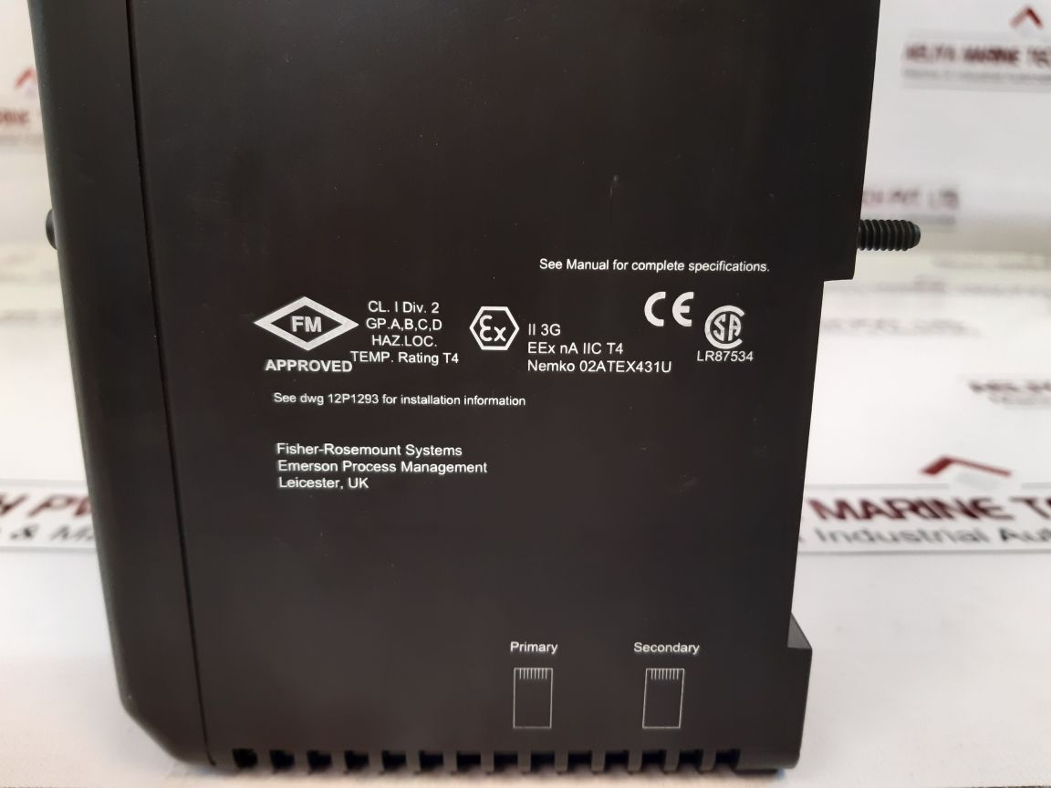 Emerson Deltav 12P3439X012 Md Plus Controller Rev A 5 Vdc 1.4A Kj2003X1-bb1