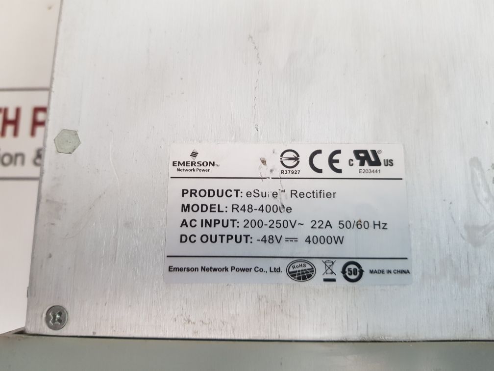 Emerson R48-4000E Power Rectifier