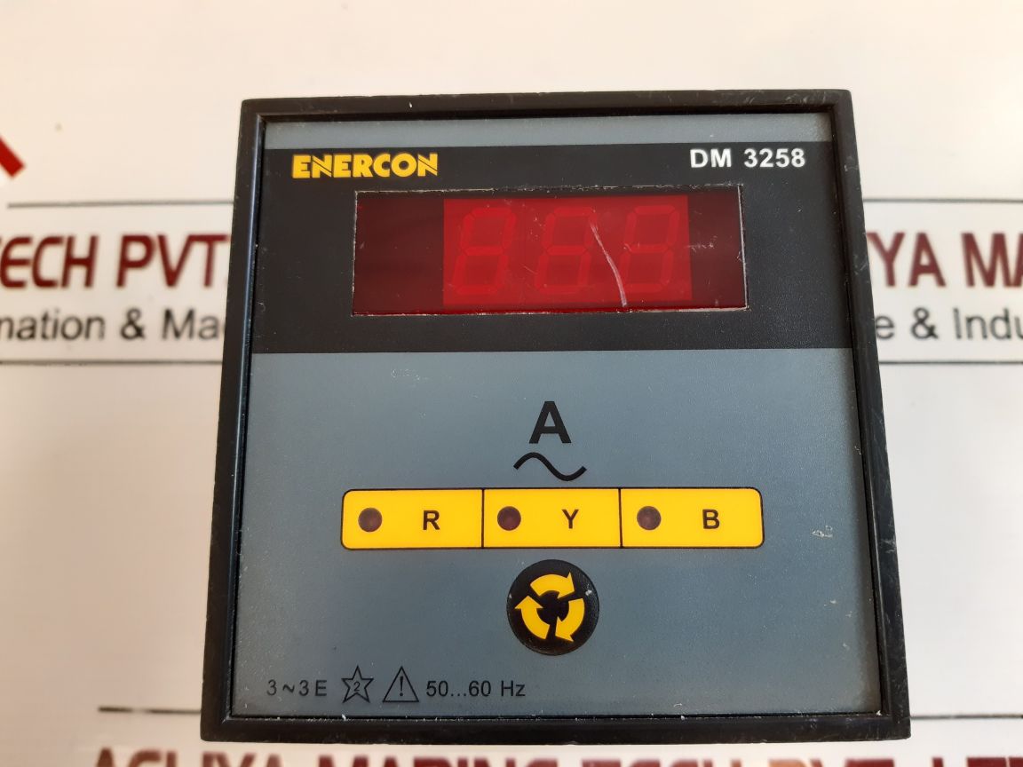 Enercon Dm 3258 Digital Panel Meter Ct 150/5A