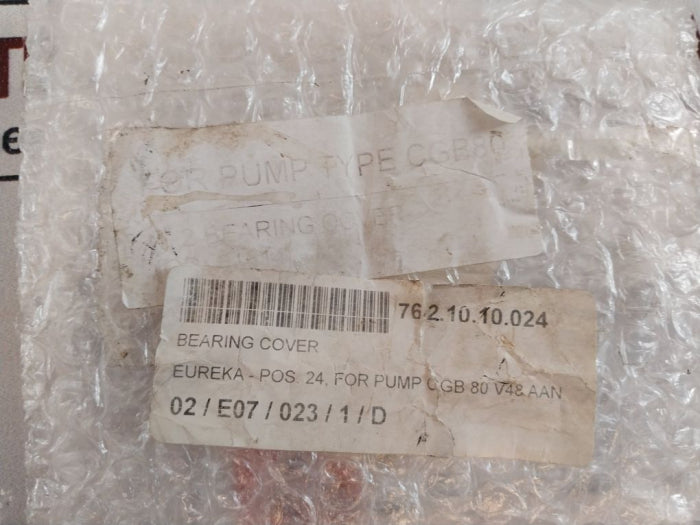 Eureka Cgb 80 Bearing Cover For Pump V48