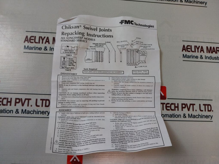FMC Technologies 3139551 Chiksan Packing For Swivel Joint Repair Kit