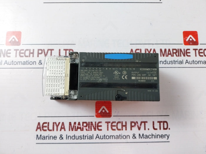 Ge Fanuc Ic200Mdl740B 5A 16-pt Output Module 12/24Vdc