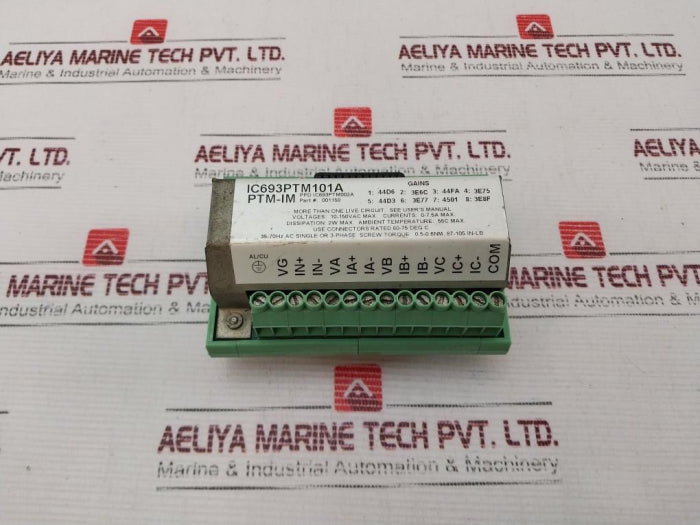 Ge Fanuc Ic693Ptm101A Power Transducer Module 001158, 10-150Vac
