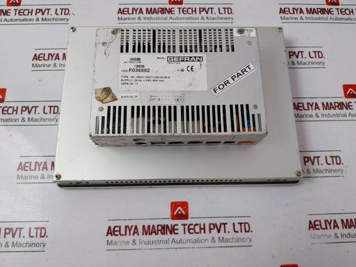 Gefran Gf_vedo-104ct-vw0-00-00-g Industrial Computer 24vdc