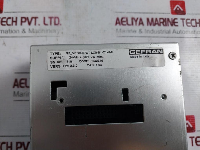 Gefran Gf_Vedo-57Ct-lx0-s1-c1-u-g Operator Interface 24Vdc 9W
