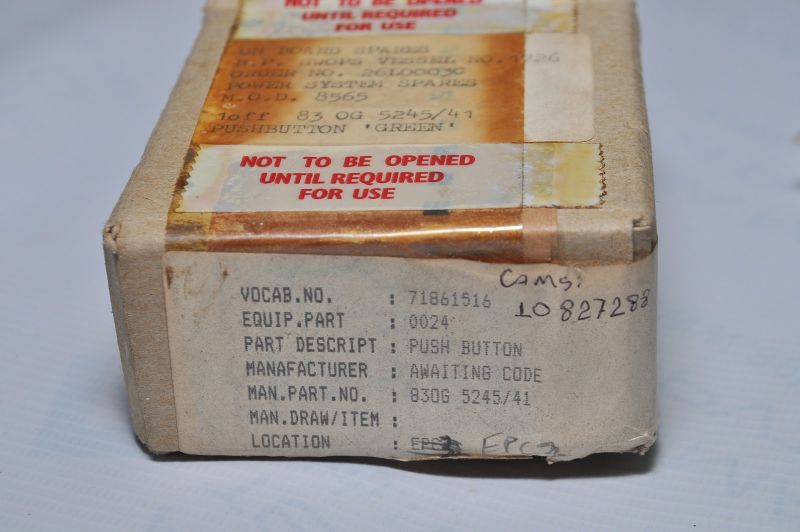General Electric Push Button Green 704 0125 83Og 5245/41