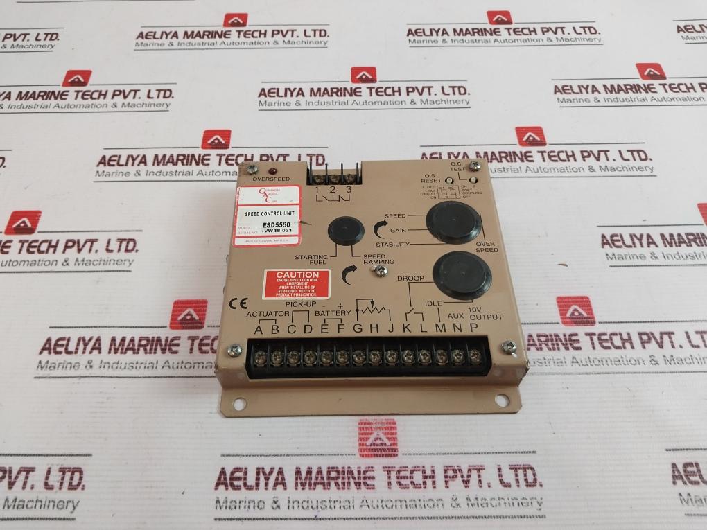 Governors America Esd5550 Speed Control Unit Rev C