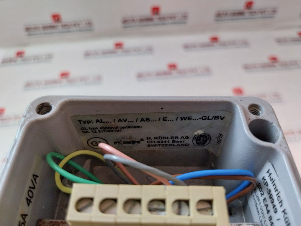 Heinrich Kubler Alvr1-vuu-l380-sb30/45A-gl/Bv Level Switch 230V 0.5A 40Va
