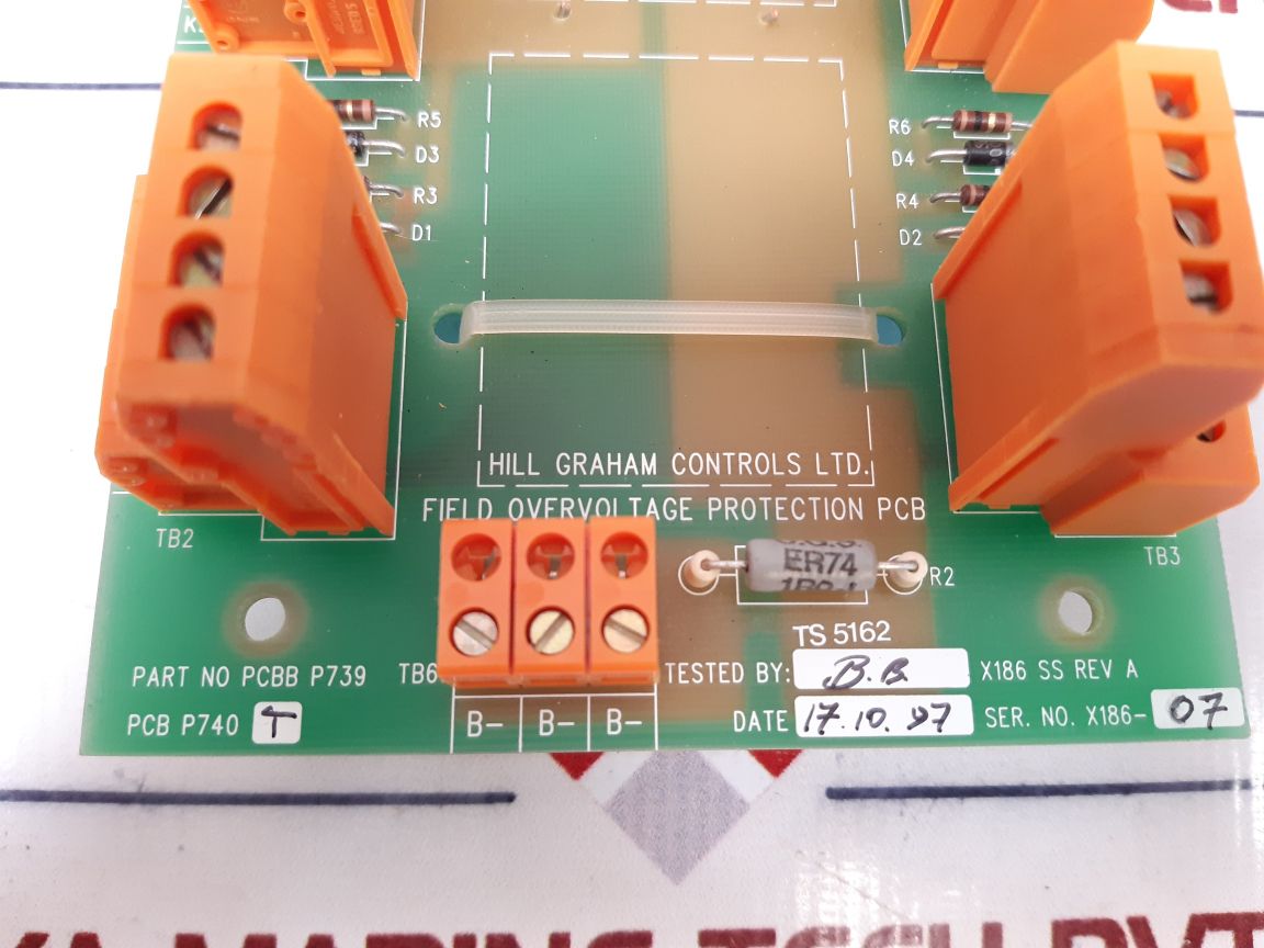 Hill Graham Controls Pcbb P739 Pcb Card