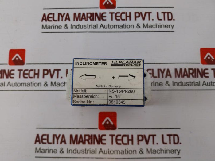 Hlplanar Technik Ns-15/Pi-260 Inclinometer +/- 15° Measuring Range