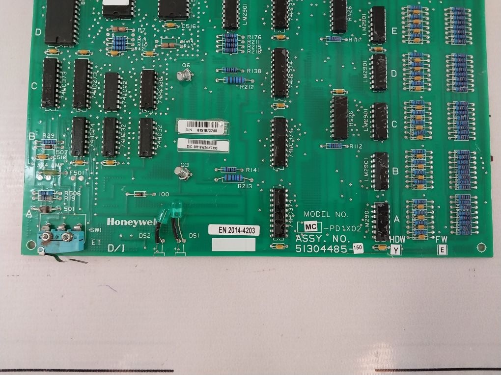 Honeywell 51304485-150 Digital Input Module Mc-pd1X02 Rev.C