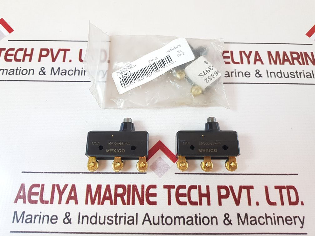 Honeywell Ba-2Rb-p4 Micro Limit Switch 250 Or 480 Vac 9L-059-3978