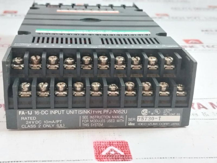 Idec Pfj-n162U Pfj-t081U 16-dc Input Unit With Relay Output Module