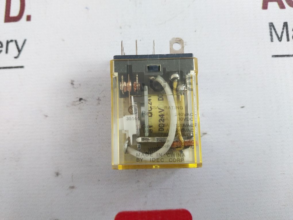 Lot Of 3X Idec RH2B-UL Power Relay 10A 240VAC