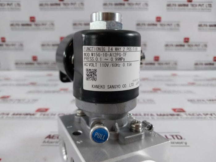 Kaneko Sangyo M15G-10-A12PG-TF Solenoid Valve 4 Way 2 Position 110V 0.15A