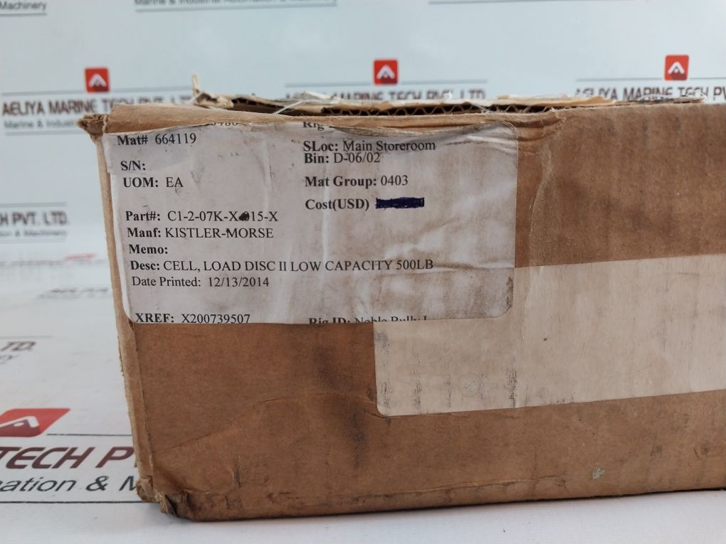 Kistler-morse C1-2-7K-x-x Cell Load Disc C1-2-07K-x 15-x