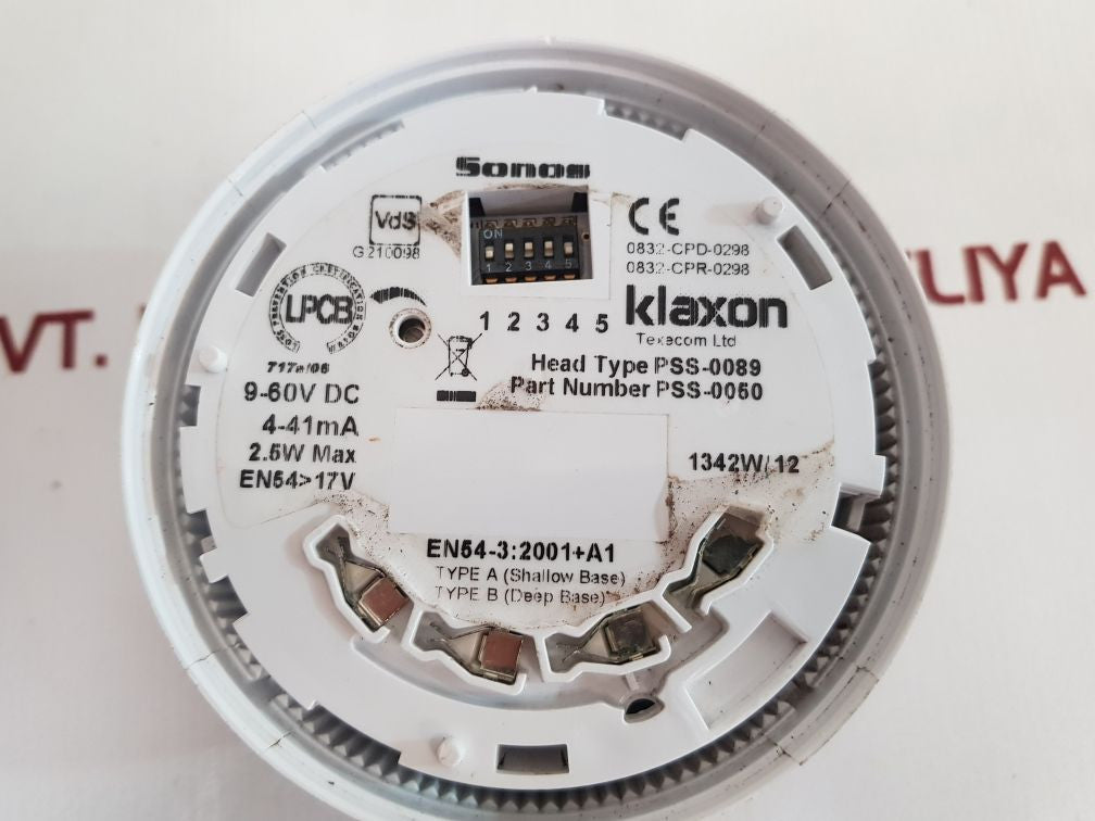 Klaxon Texecom Pss-0050 Sounder & Deep 9-60V Dc 4-41 Ma 0832-cpd-0298
