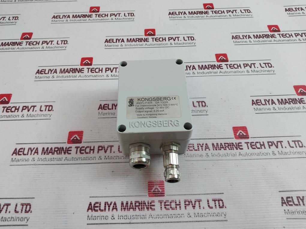 Kongsberg Ga-100/A Amplifier 12-35V Dc 4-20 Ma