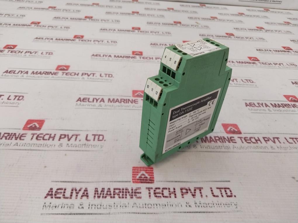 Kongsberg Ga-112/E Dual Thermocouple Amplifier 12-35 Vdc