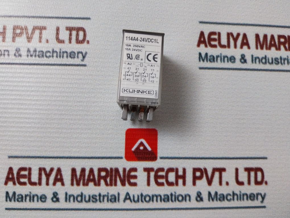 Kuhnke 114A4-24Vdc1L Relay 10A 250Vac