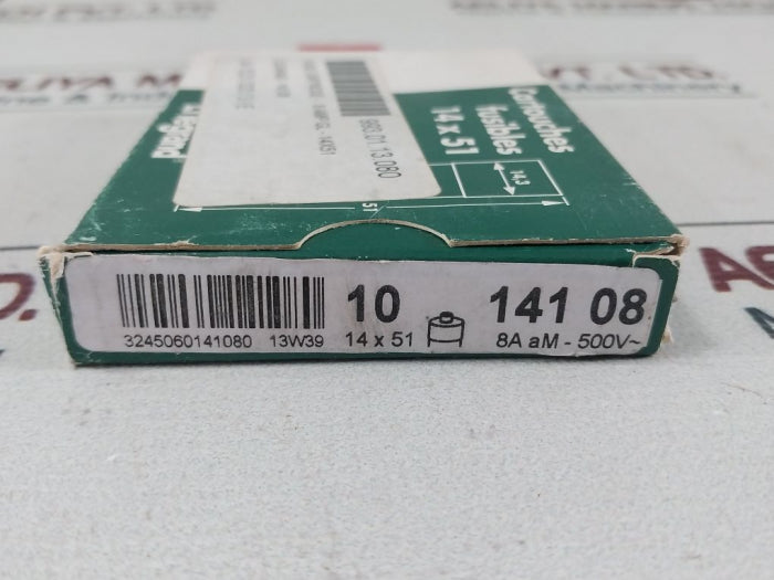 Lot of 10X Legrand 141 08 Cartridges Fuse Cylindrical 8A AM- 500V~