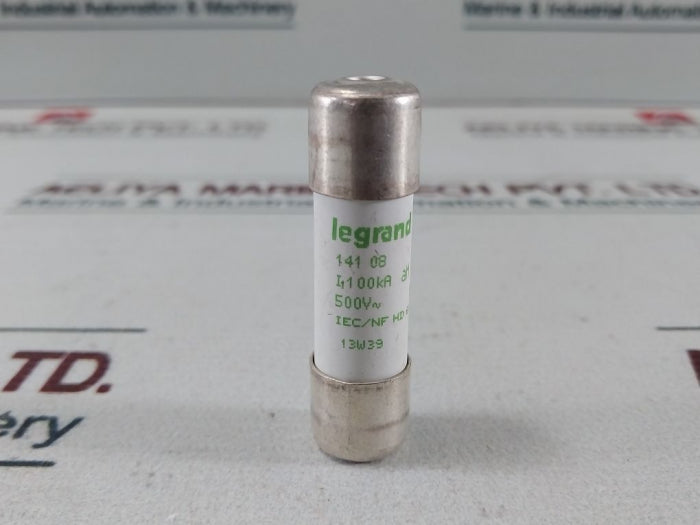Lot of 10X Legrand 141 08 Cartridges Fuse Cylindrical 8A AM- 500V~