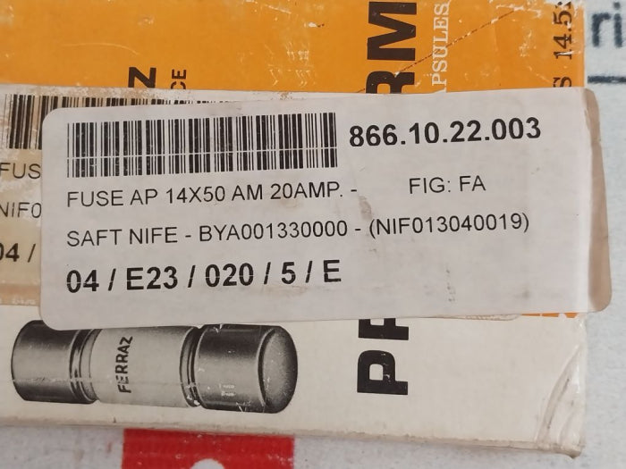 Lot of 10X FERRAZ C63211 Cylindrical Fuse AP 14X50 AM