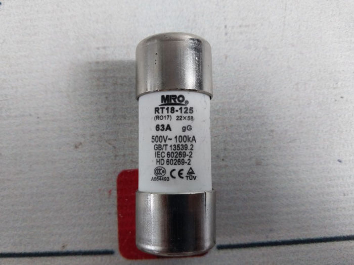 Lot of 10X MRO RT18-125 Fuse 500V~ 100KA