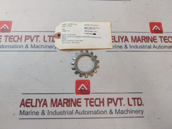 Lot Of 12X FAG MB7 Lock Washer BA0010240