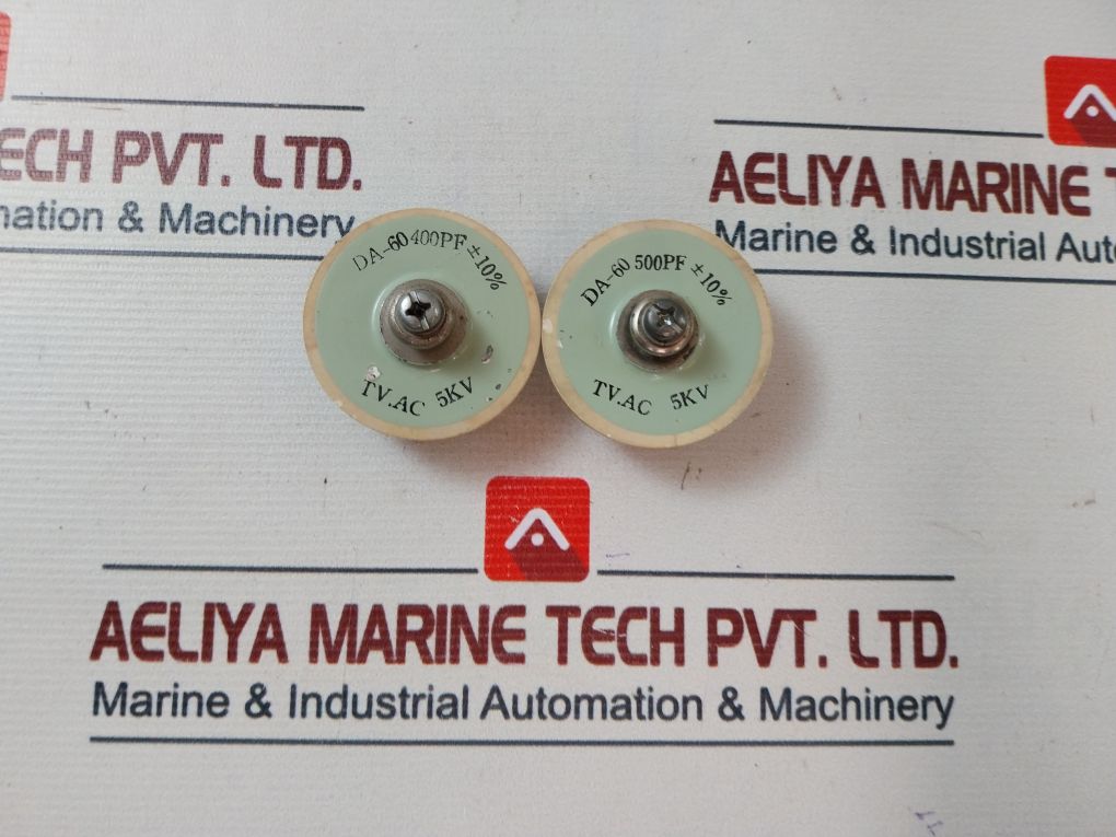 Lot of 2X KSH DA-60 400PF 500PF Capacitor 6KVA