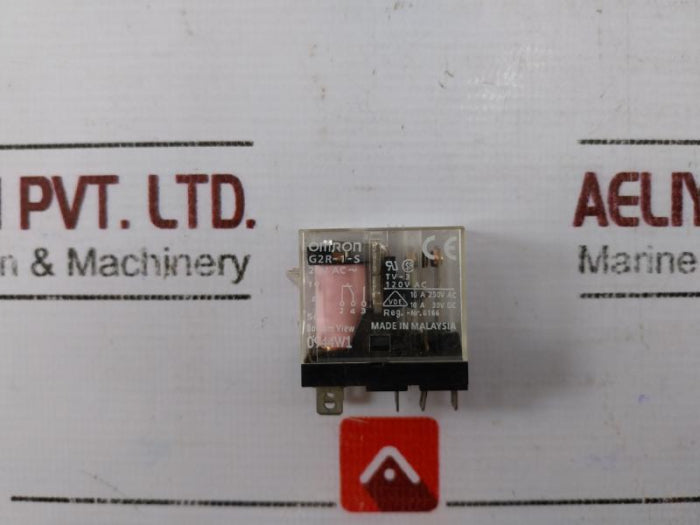 Lot of 2X Omron G2R-1-S Power Relay 24V AC 10A 250VAC/10A 30V DC